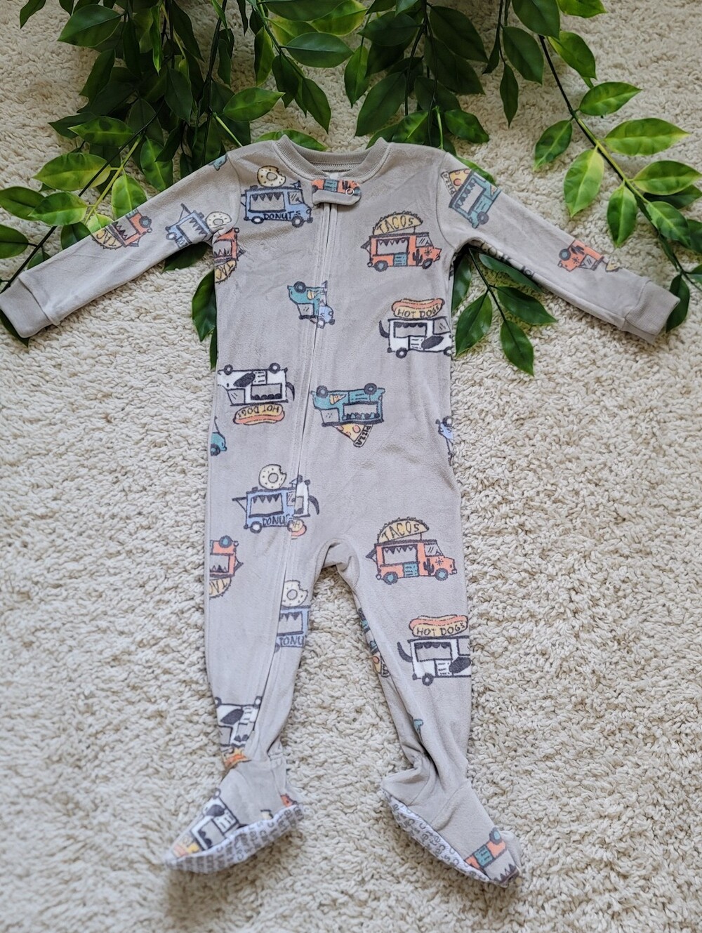 Baby Boy Food Truck Sleeper/Footie (9-12 Months)
